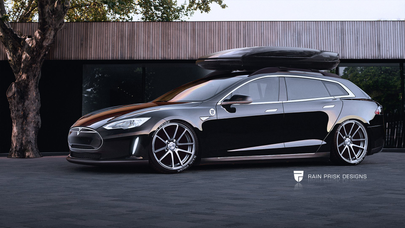 Illustration for article titled I found a cool rendering of a Model S wagon (Model W?)